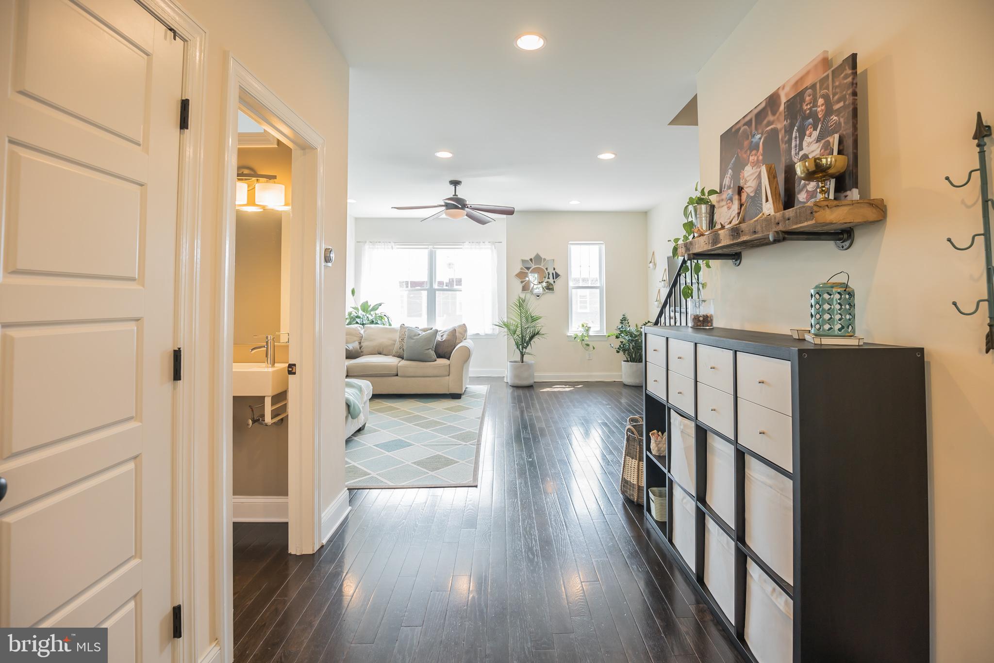 534 Green Lane Philadelphia, PA 19128 - Photo 35 of 43 a view of hallway with wooden floor and furniture