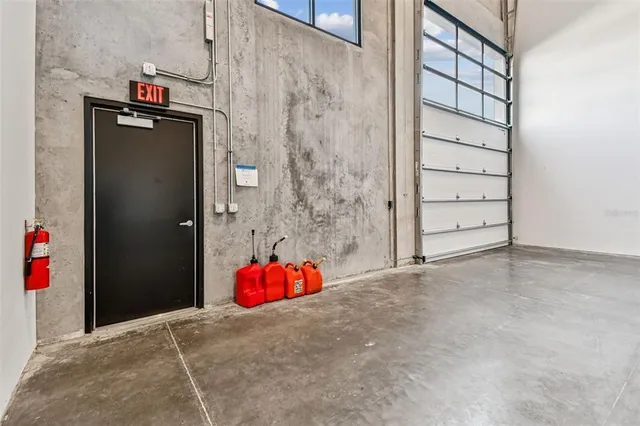 a view of a room with an empty space