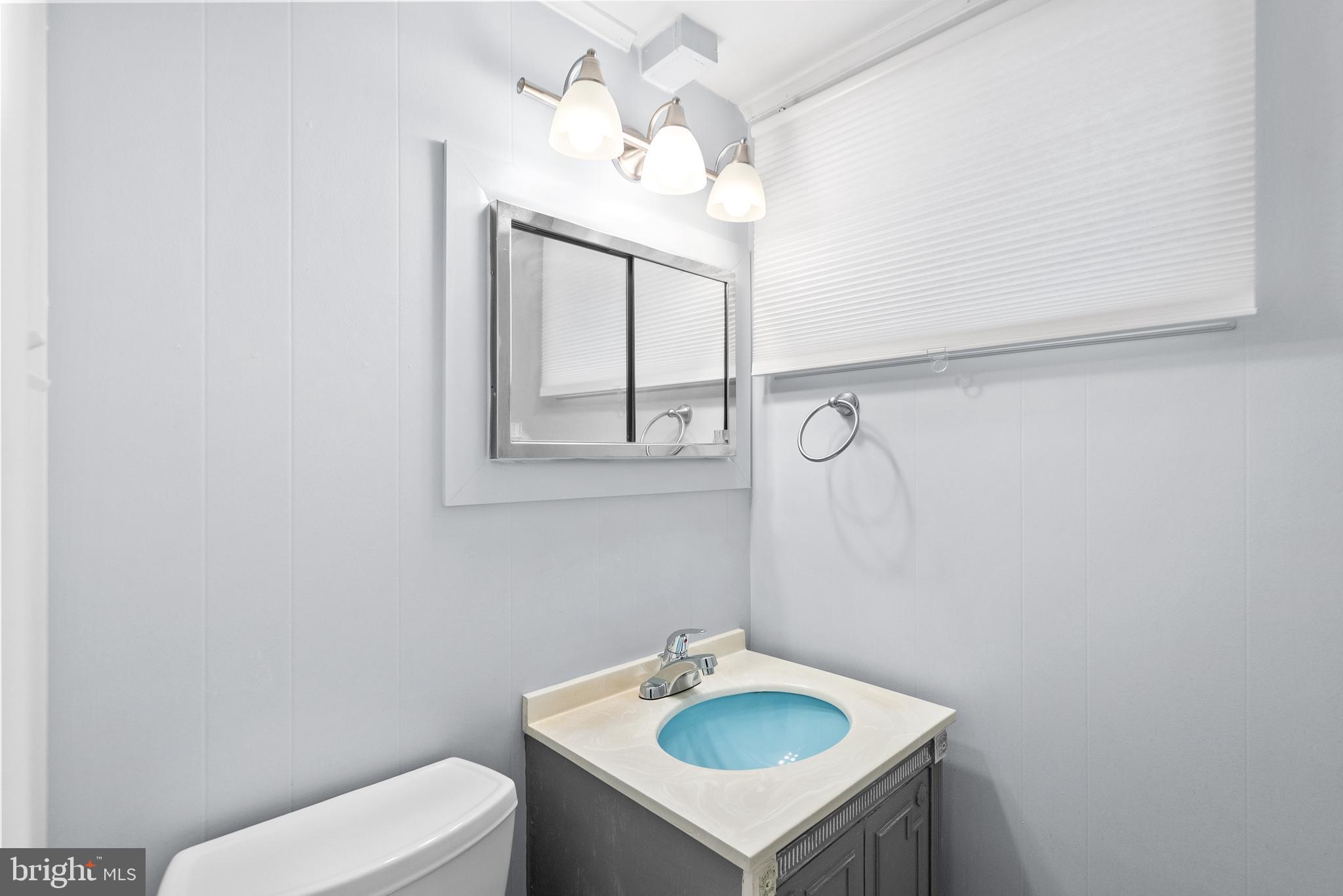 1201 Chillum Manor Road Hyattsville, MD 20783 - Photo 38 of 49 a bathroom with a sink a toilet and mirror
