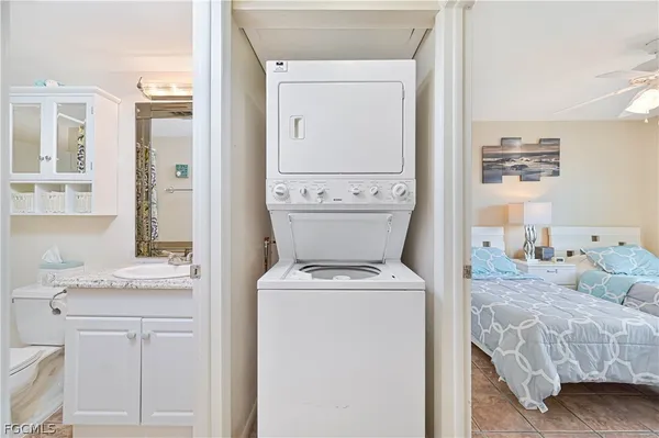 a room with two washing machine
