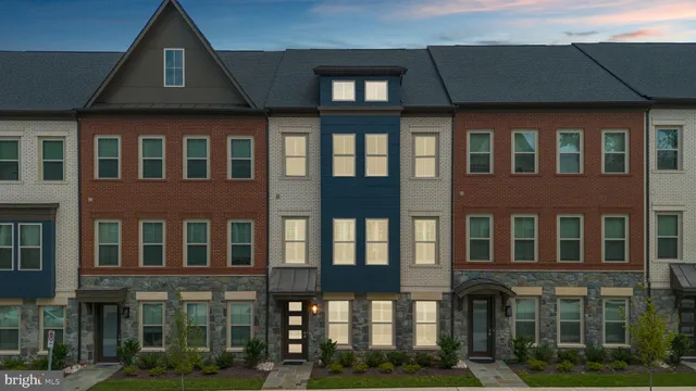 front view of a brick building