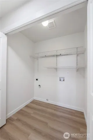 a view of a room with empty racks