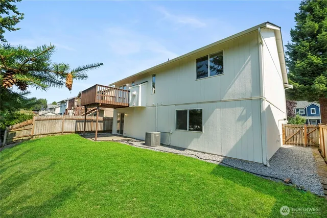 a house view with a garden space