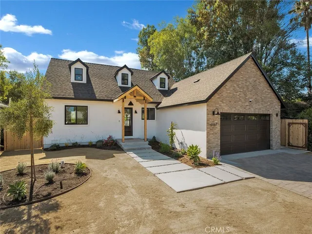 a view of a house with a patio