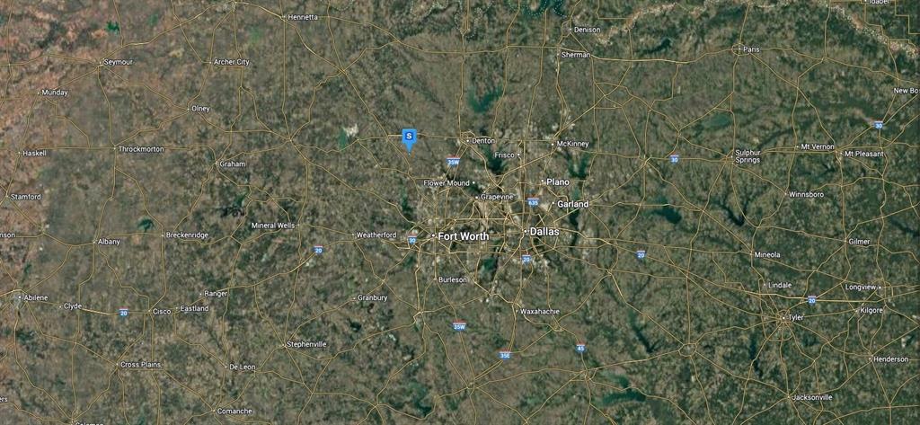 139 Private Road 4424 Rhome, TX 76078 - Photo 5 of 5 Aerial overview of property's location