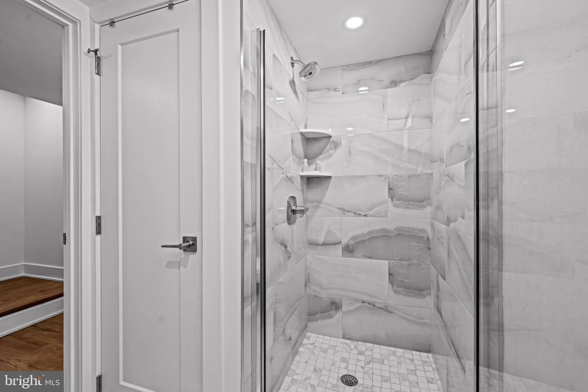 1828 Prospect Ridge Boulevard Haddon Heights, NJ 08035 - Photo 36 of 57 a bathroom with a glass shower door
