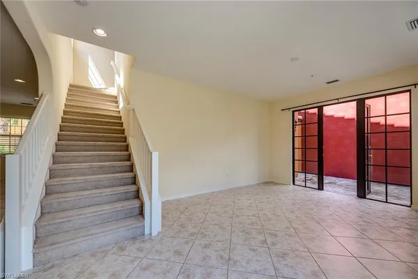 a view of an entryway with staircase