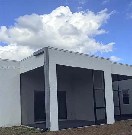 a backyard of a house