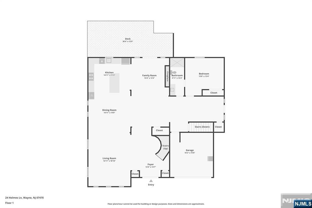 24 Holmes Lane Wayne, NJ 07470 - Photo 45 of 47 a picture of floor plan
