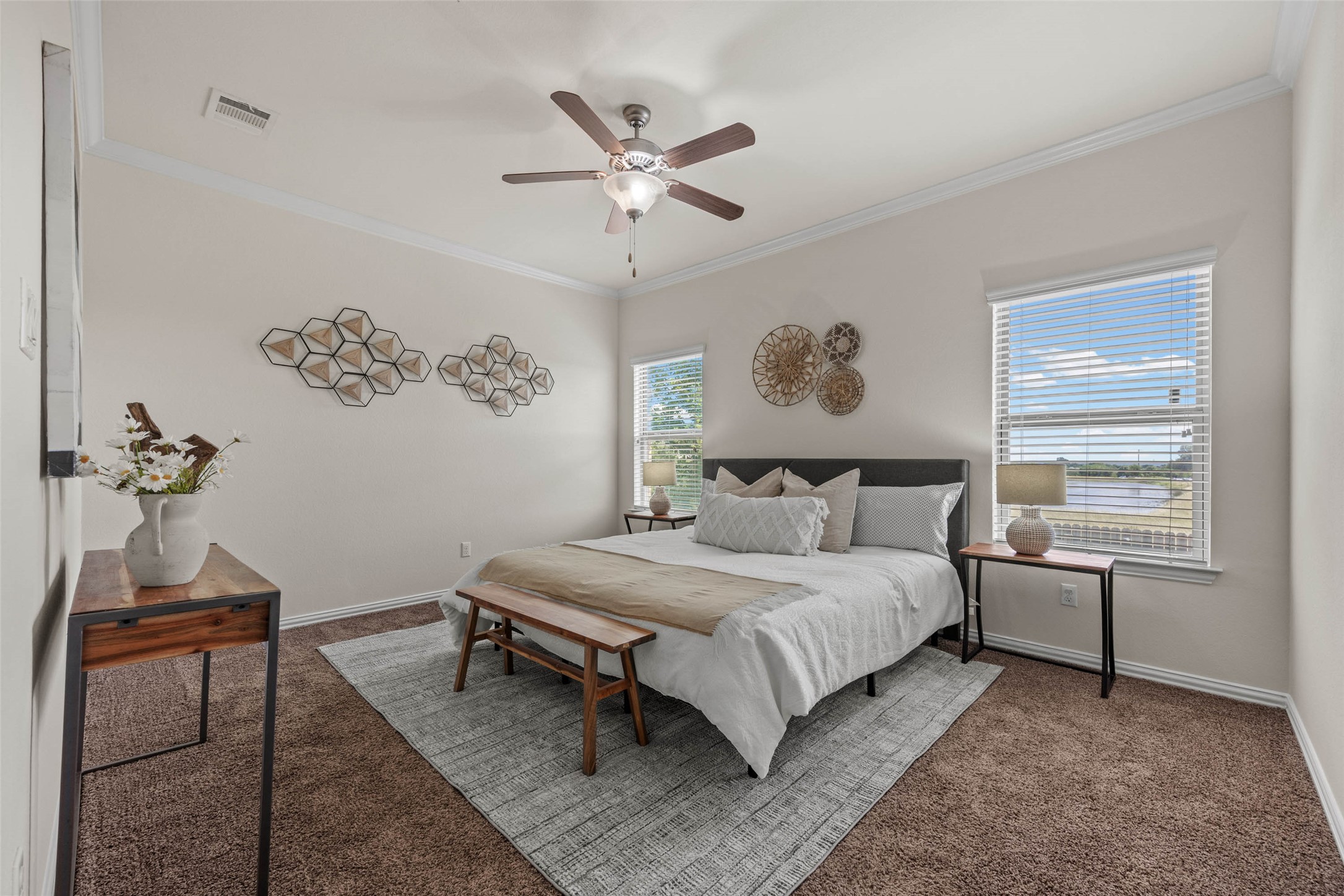 536 Rancho Verde Drive Leander, TX 78641 - Photo 14 of 37 a bedroom with a bed and a table