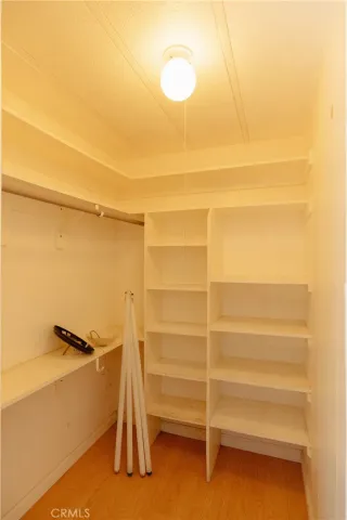 a view of a bathroom with mirror