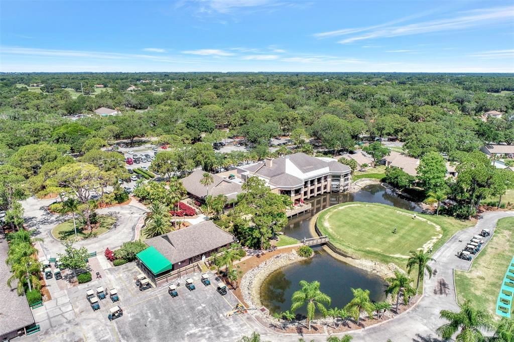 5103 Greencroft Road Sarasota, FL 34235 - Photo 17 of 25 an aerial view of residential house with outdoor space