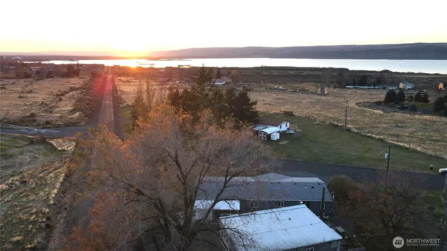 a view of city and mountain