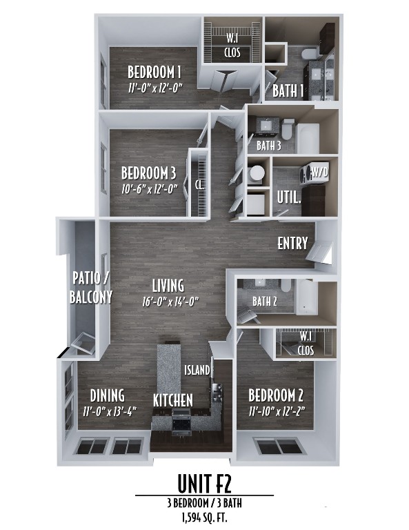 1724 Partnership Way, Unit 1439 Katy, TX 77449 - Photo 31 of 31 Floor plan