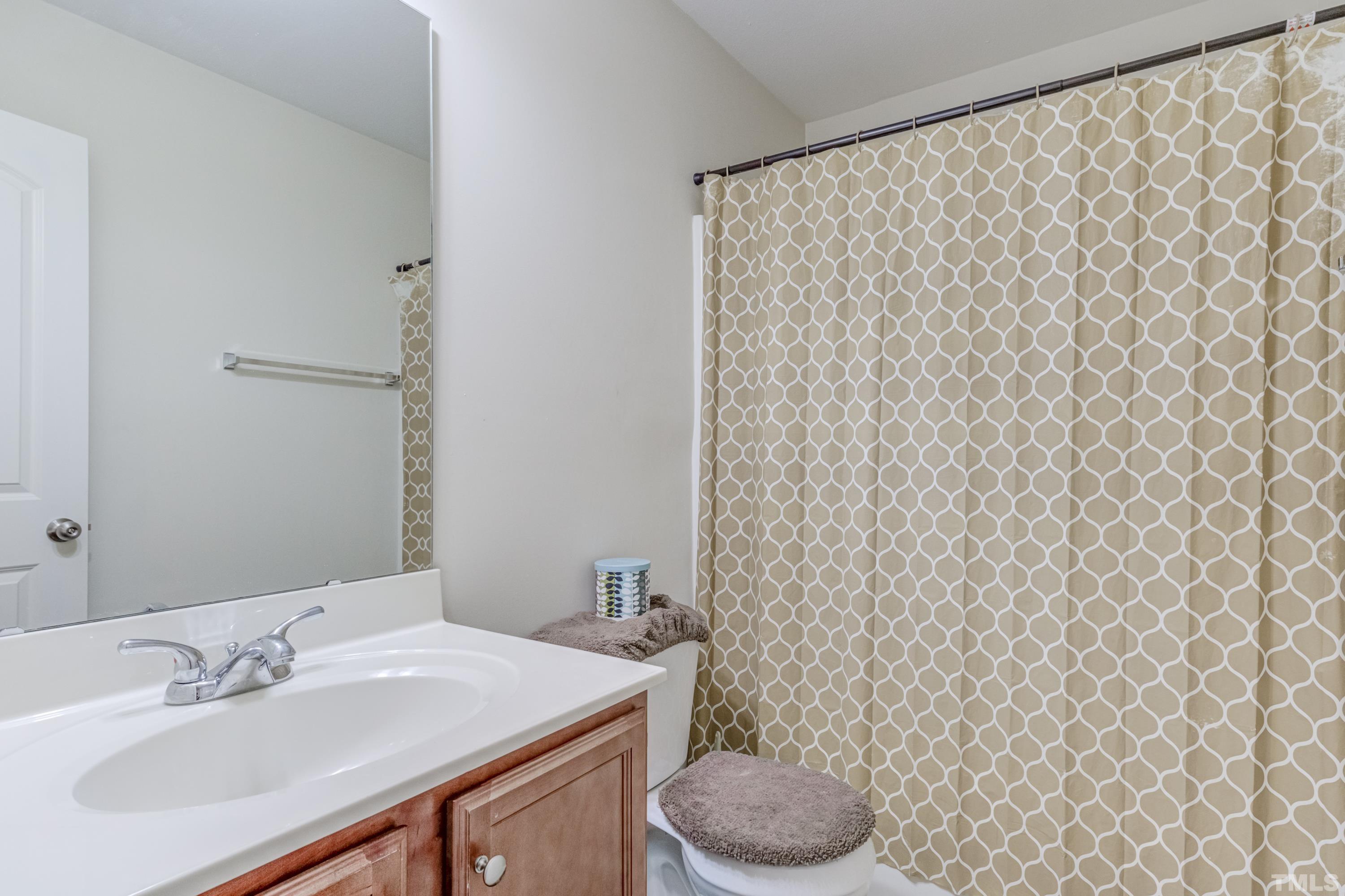2925 Filbert Street Raleigh, NC 27610 - Photo 17 of 21 a bathroom with a sink and a mirror