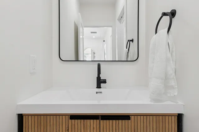 a bathroom with a sink