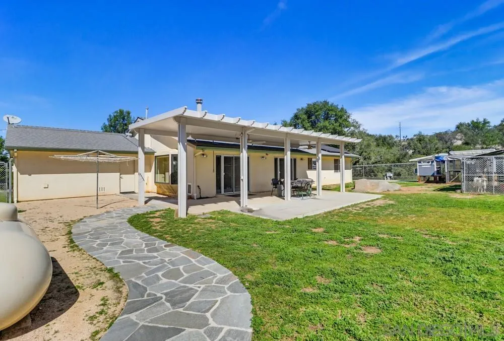 359 Galloway Valley Road Alpine, CA 91901 - Photo 32 of 50 a view of a house with backyard porch and sitting area