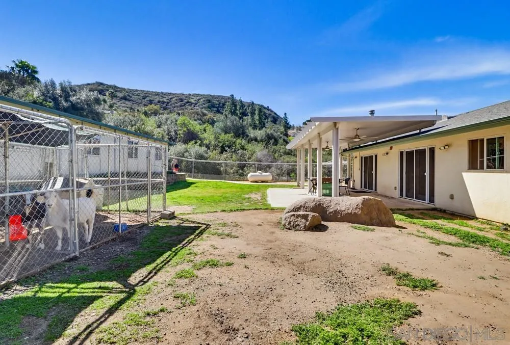 359 Galloway Valley Road Alpine, CA 91901 - Photo 34 of 50 a view of a house with backyard porch and sitting area