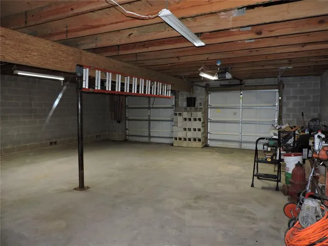 a view of a car garage