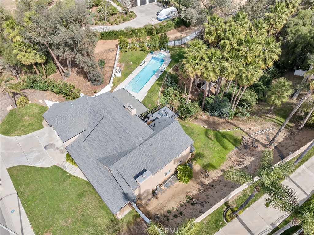7384 Golden Star Avenue Riverside, CA 92506 - Photo 56 of 57 an aerial view of a house with a yard and trees