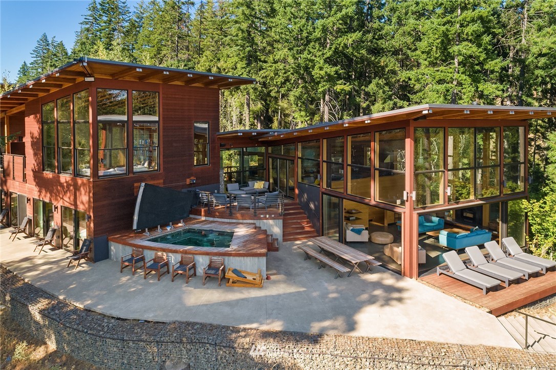 a view of a chairs and tables in the patio