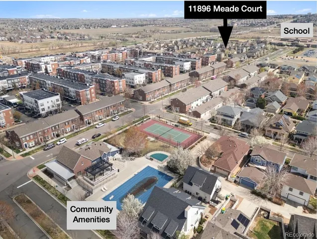 an aerial view of a city