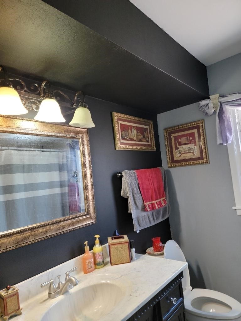 116 Alpine Lane Crete, IL 60417 - Photo 14 of 19 a bathroom with a sink and a mirror