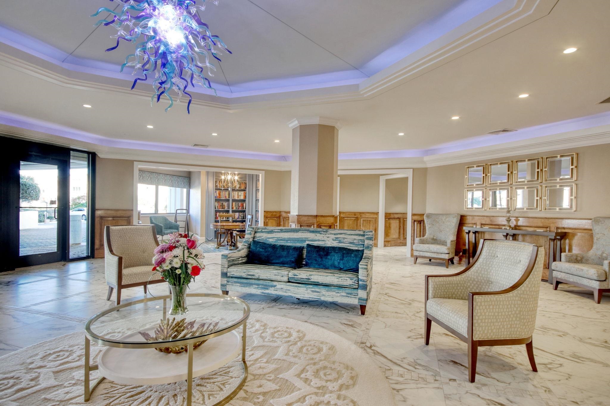 9650 Shore Drive, Unit 2005 Myrtle Beach, SC 29572 - Photo 3 of 40 Common area featuring wainscoting, ornamental molding, and recessed lighting