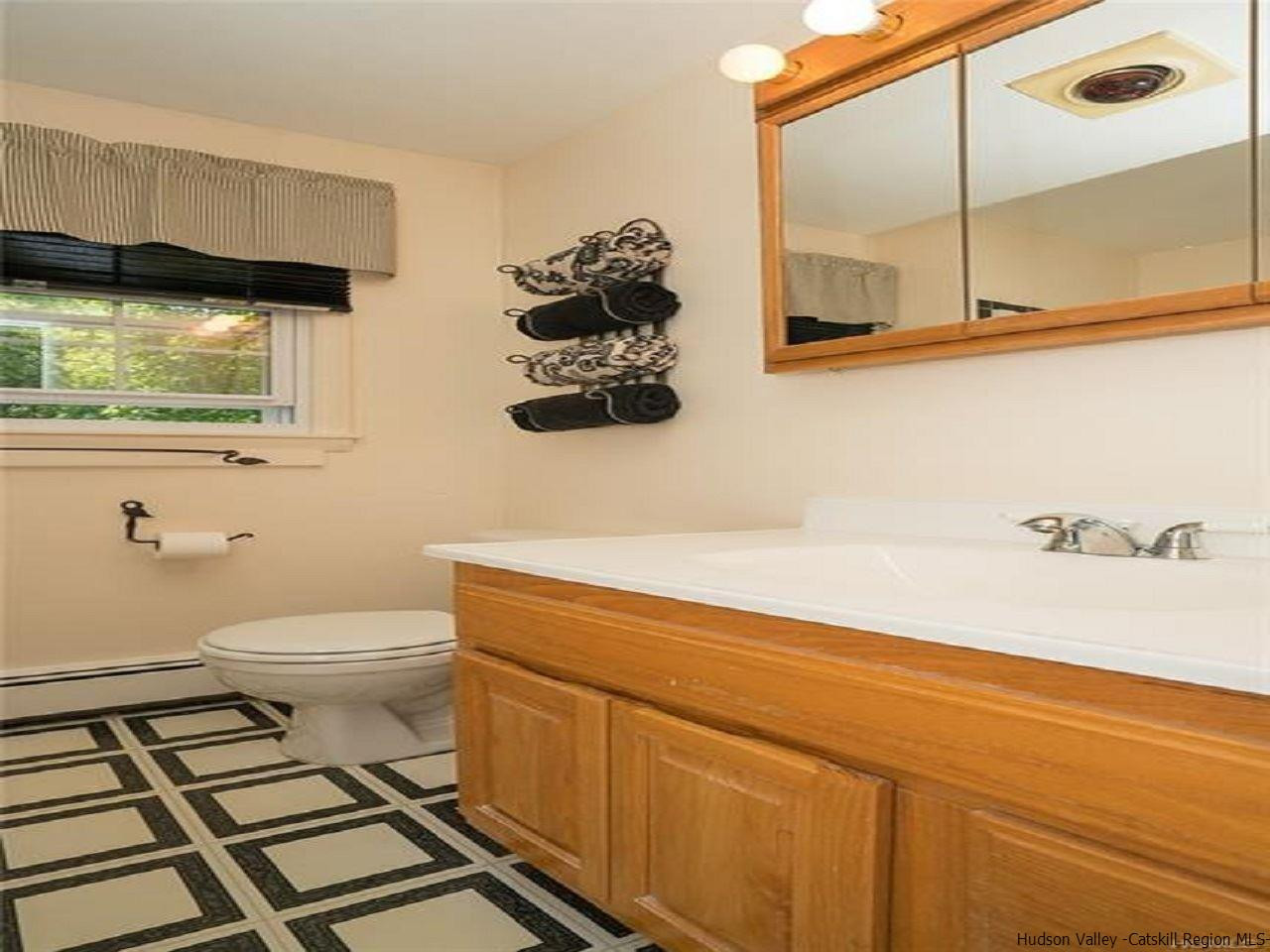 20 Van Orden Road Milton, NY 12547 - Photo 19 of 32 a bathroom with a toilet a sink and a mirror