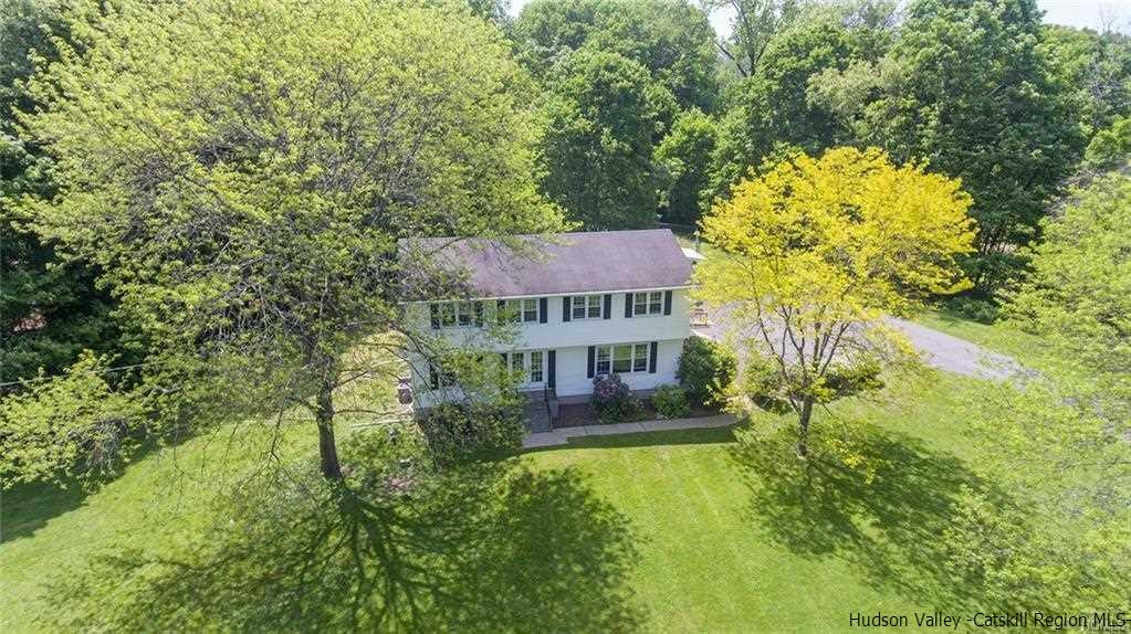 20 Van Orden Road Milton, NY 12547 - Photo 4 of 32 an aerial view of a house with a big yard and large trees