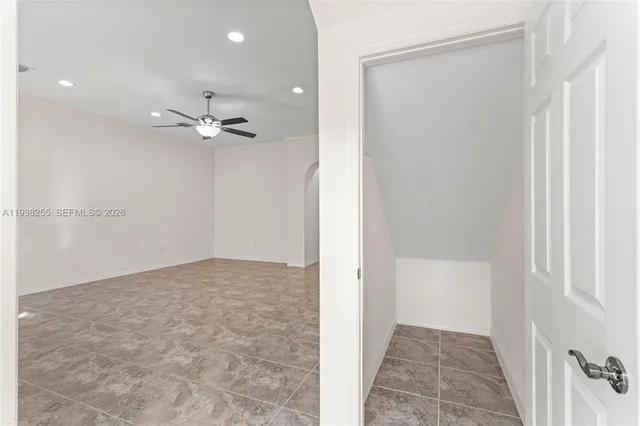 a view of an empty room