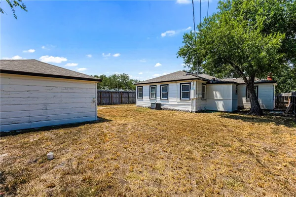 a backyard of a house