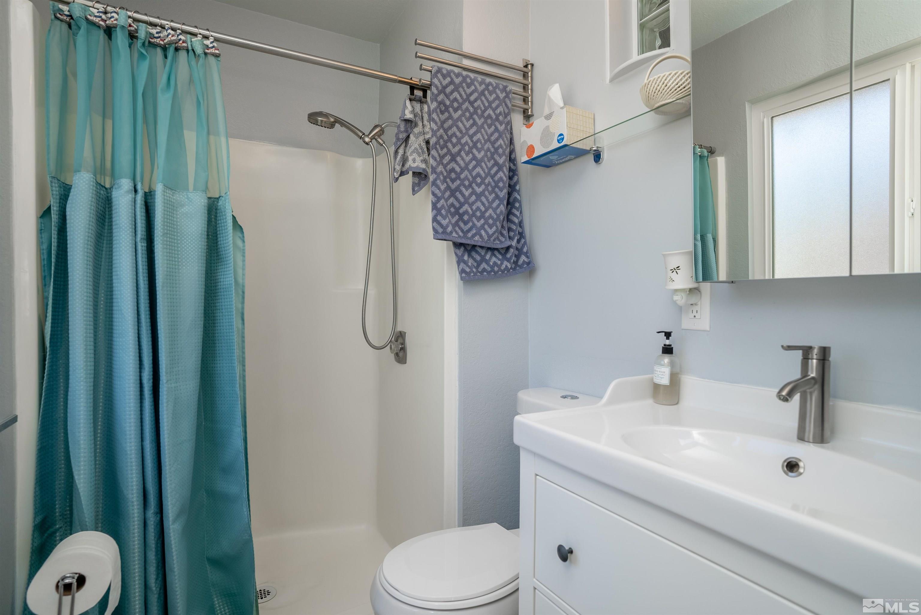 4936 Koenig Road Reno, NV 89506 - Photo 13 of 30 a bathroom with a sink toilet and shower