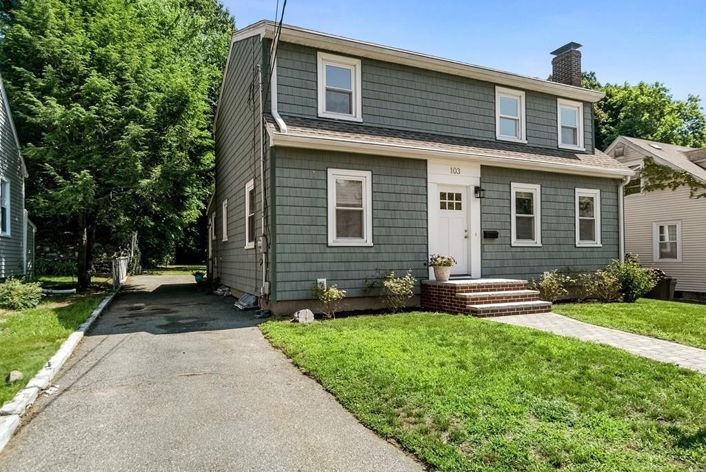 103 Stimson Street Boston, MA 02132 - Photo 25 of 26 a front view of house with yard and green space