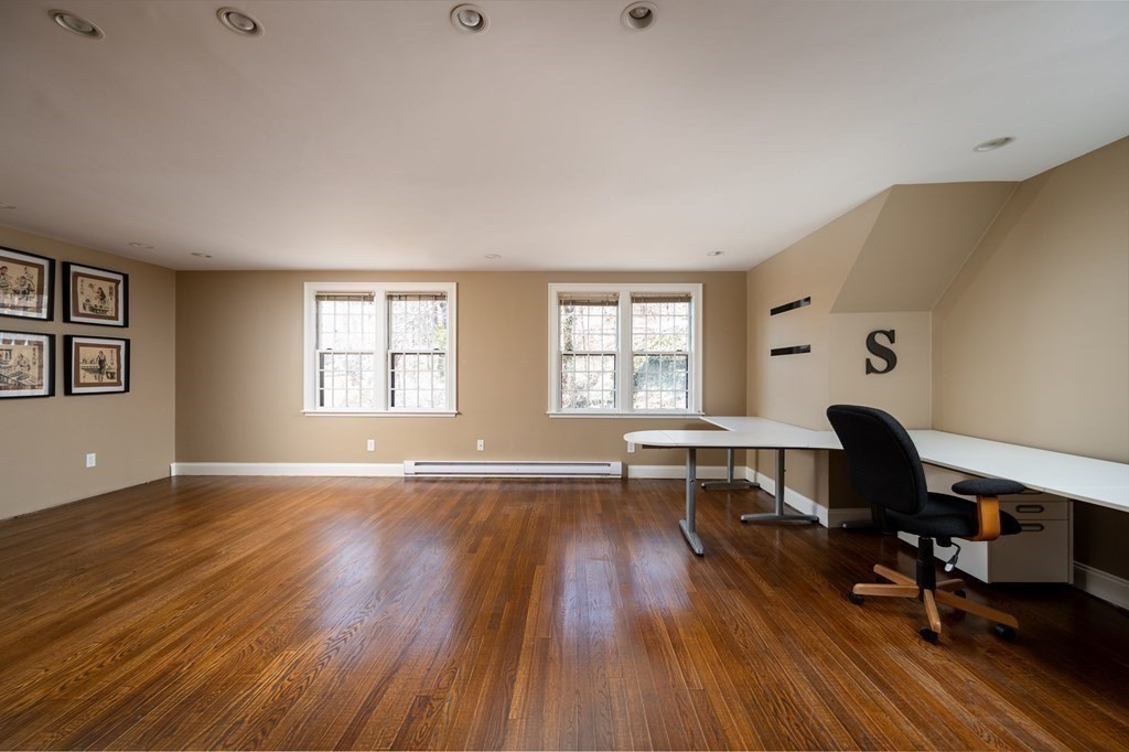 35 Lantern Lane Cohasset, MA 02025 - Photo 9 of 20 a view of a workspace with wooden floor and a window