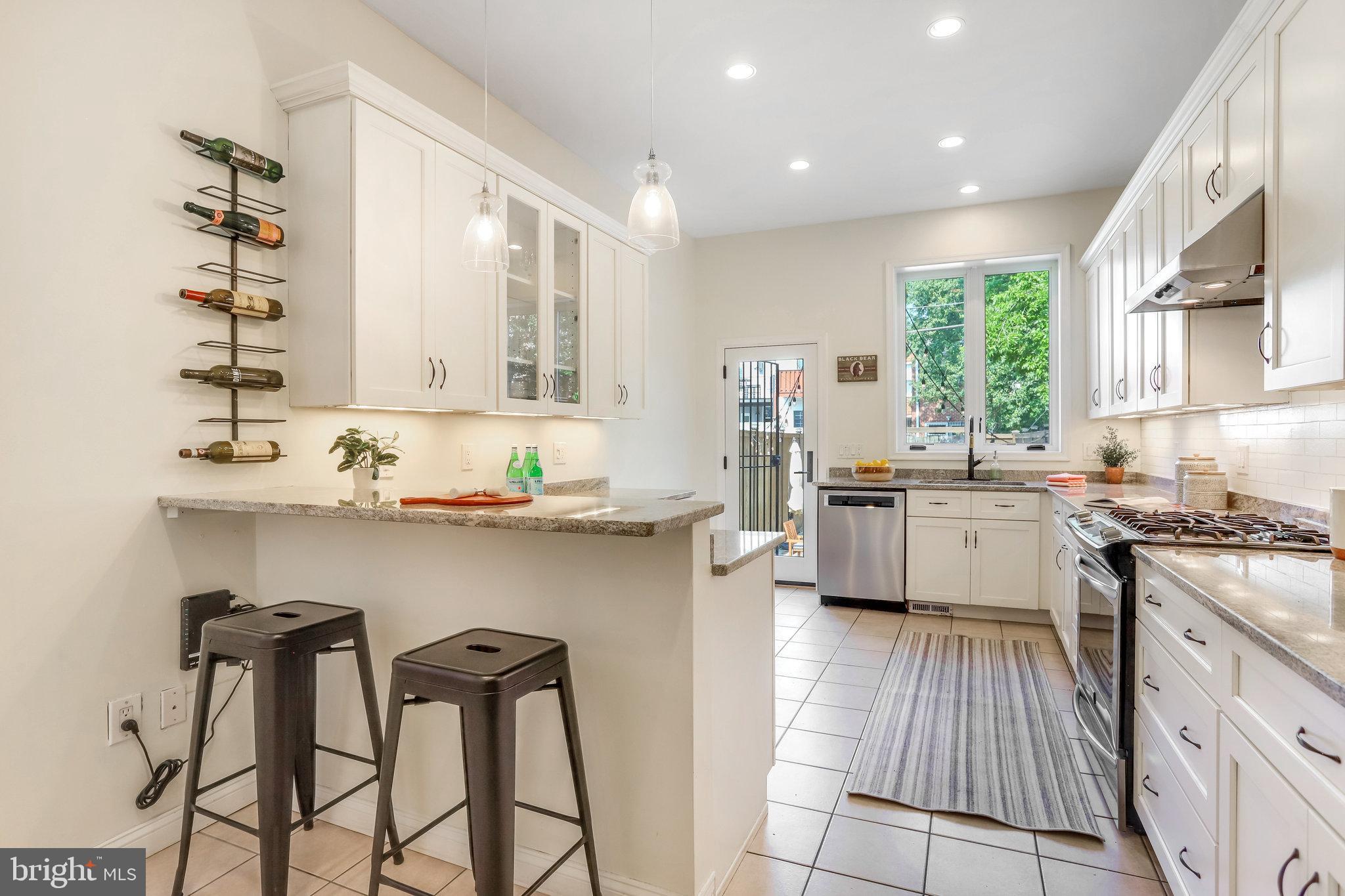 1630 6th Street Northwest Washington, DC 20001 - Photo 12 of 34 Breakfast bar, perfect perch to watch magic happen