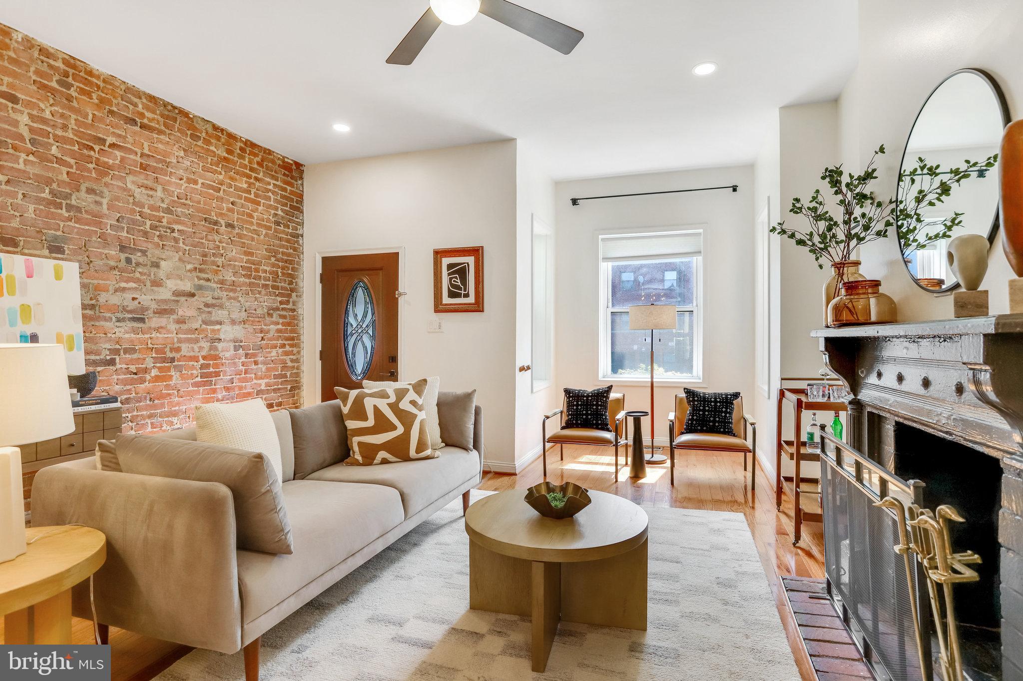 1630 6th Street Northwest Washington, DC 20001 - Photo 3 of 34 Bright living area looking to bay nook
