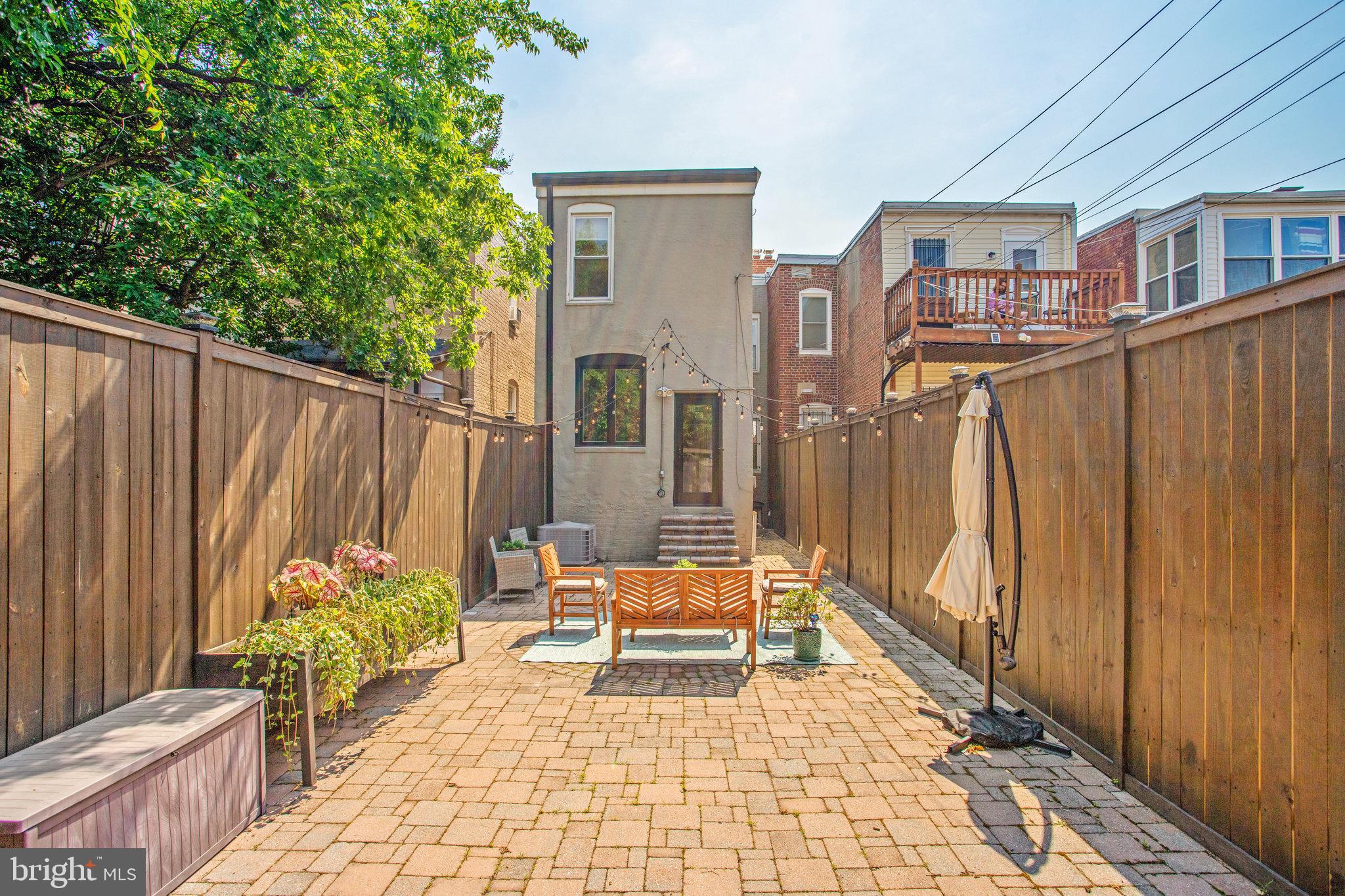 1630 6th Street Northwest Washington, DC 20001 - Photo 32 of 34 Gated PARKING plus wide DEEP private patio