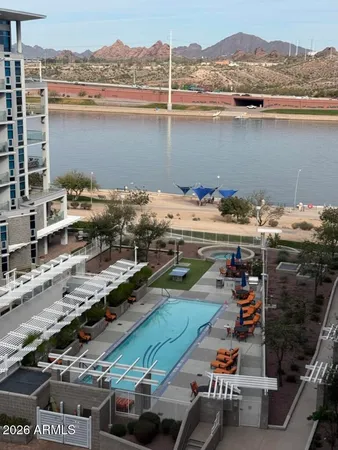 an aerial view of a city