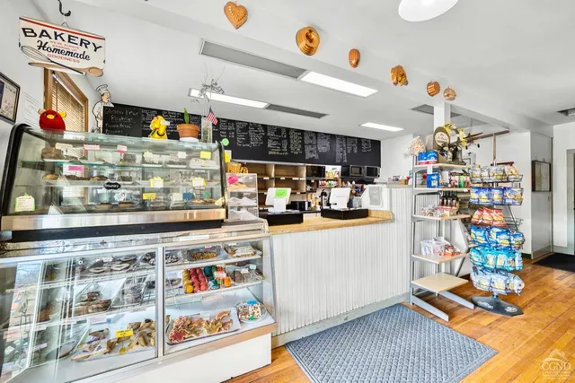 a picture of a store with table