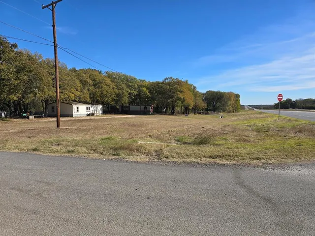 a view of a lake with a mountain in the background
