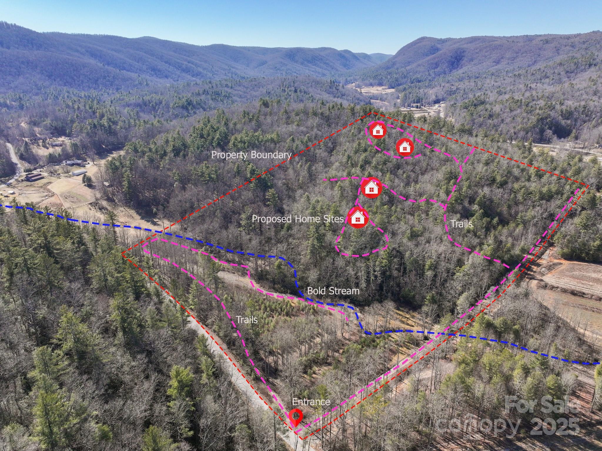 4111 Bobs Creek Road Zirconia, NC 28790 - Photo 48 of 48 a picture of city and mountain view