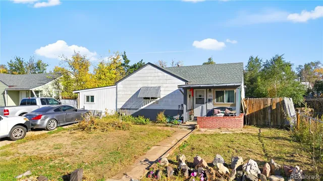 a view of a house with patio