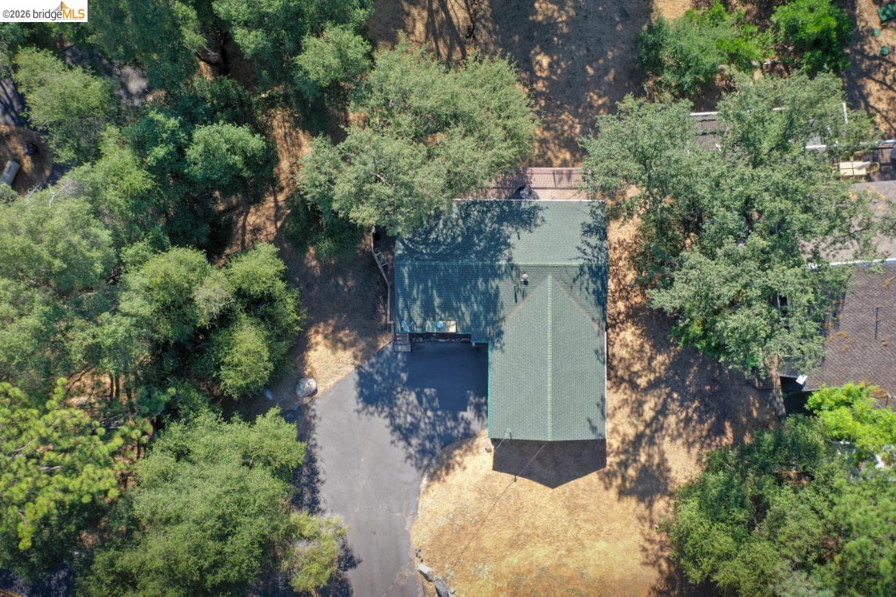 19215 Ferretti Road Groveland, CA 95321 - Photo 32 of 40 Residence featuring a dark green roof, surrounded by mature trees