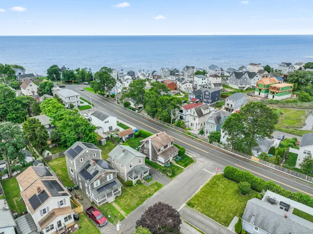 an aerial view of multiple house