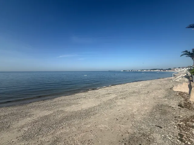 a view of beach and ocean
