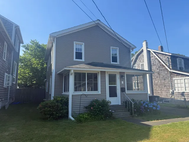 a view of a backyard with a garden