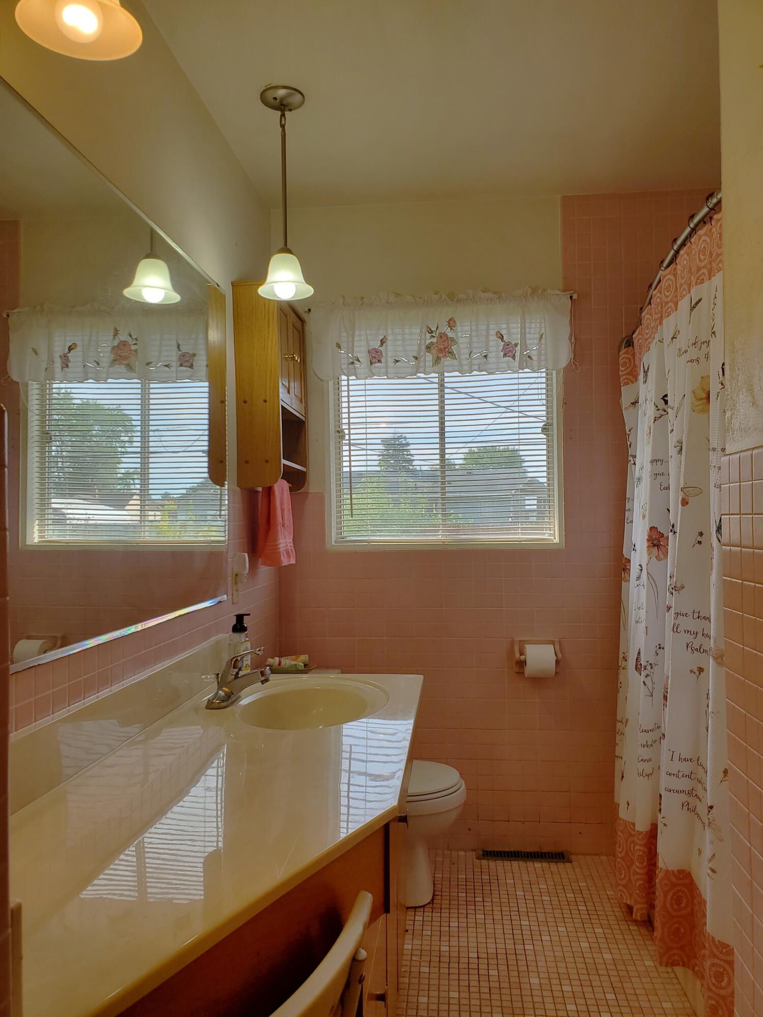 805 West Washington Street Rensselaer, IN 47978 - Photo 12 of 15 a bathroom with a sink and a mirror