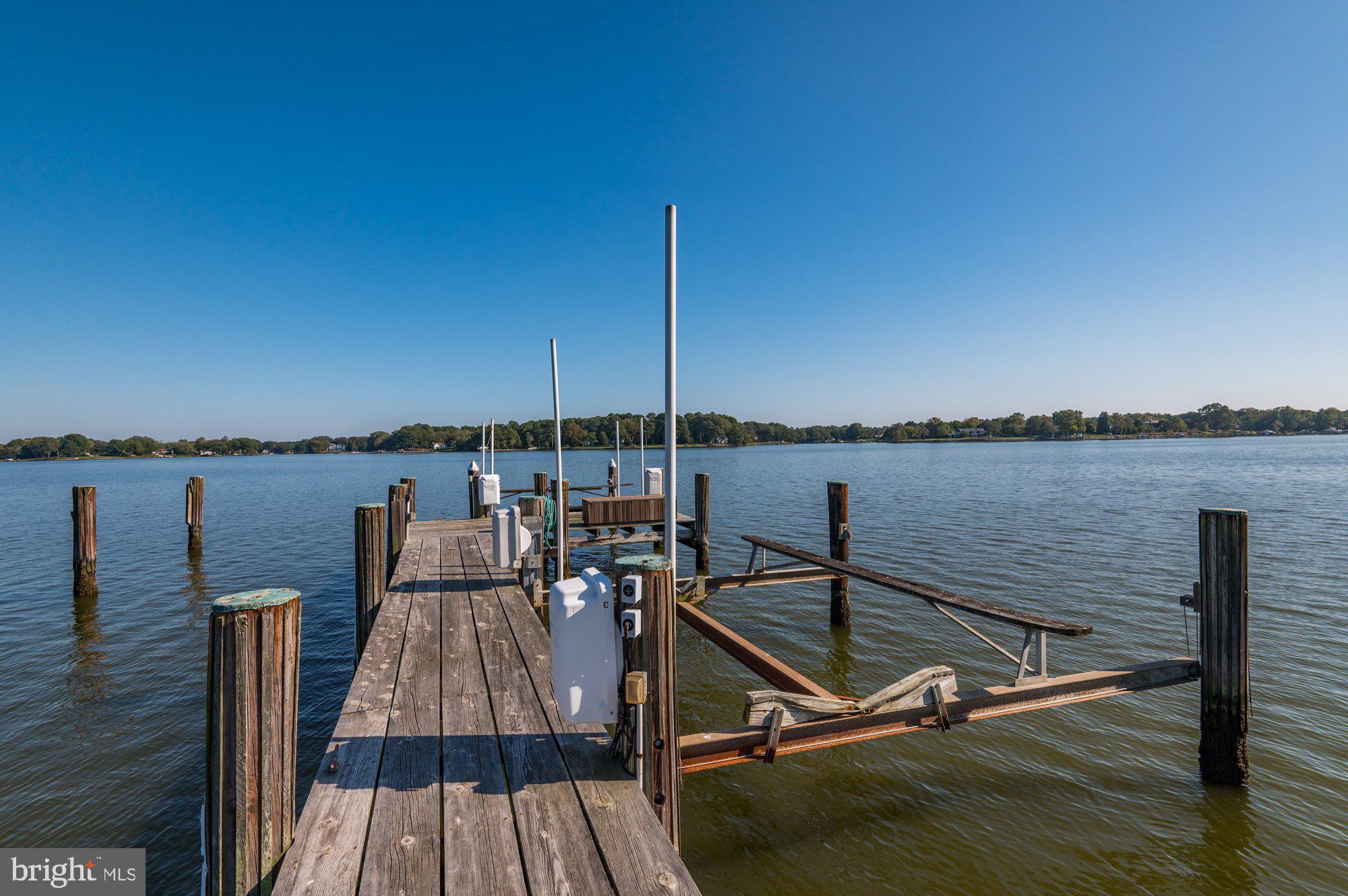26919 Miles River Road Easton, MD 21601 - Photo 49 of 50 Pier with 2 boat lifts