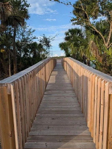 a view of balcony and yard